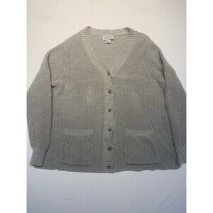 Anthony Richards Mens XL Cotton Acrylic Blend Cardigan Gray
